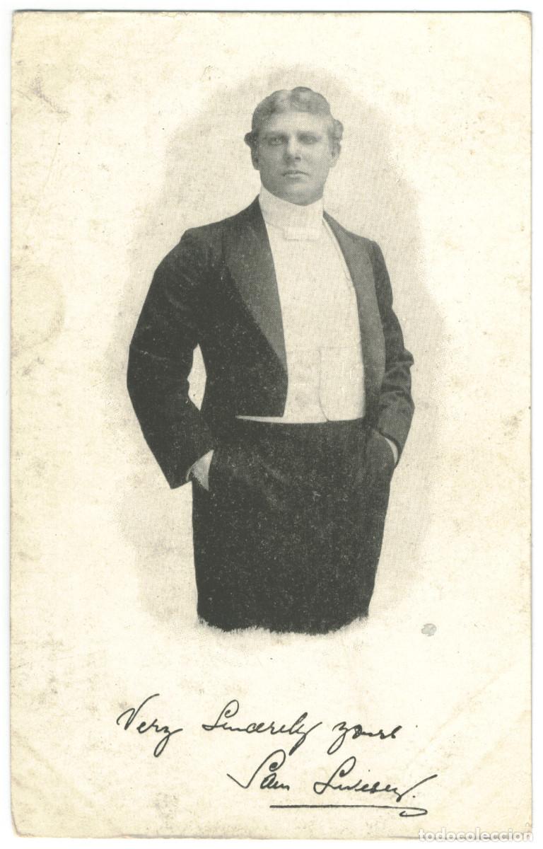 Postales: Actor LUIESER, Sam_Sin datos. [V. Con las manos en los bolsillos]. Editorial Sing