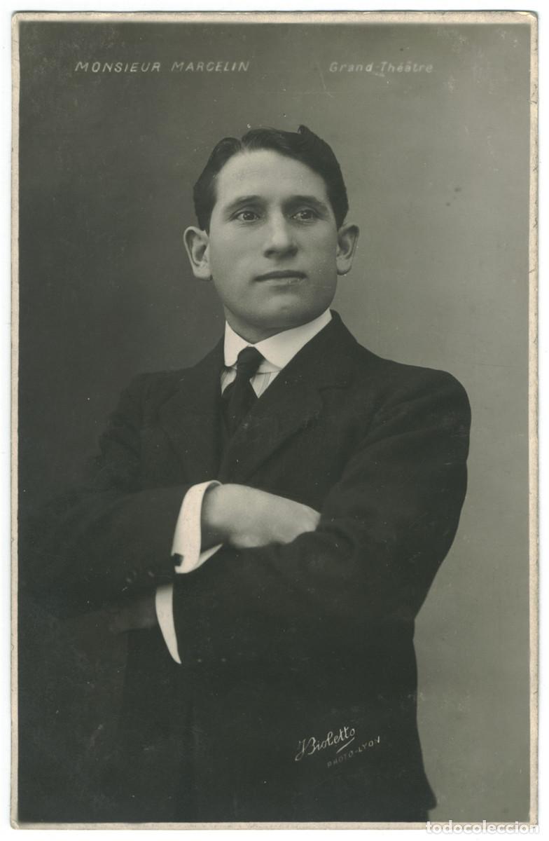 Postales: Actor MARCELIN, E._Bioletto. Grand Th&eacute;&acirc;tre