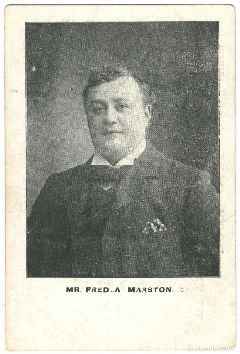 Postales: Actor MARSTON, Fred A._Sin datos. [Theatre Birmingham 1904]