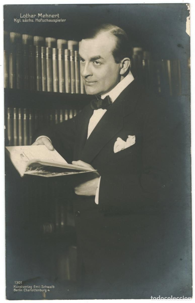Postales: Actor MEHNERT, Lothar_Emil. Schwalb. 1301. S. Hofschauspieler