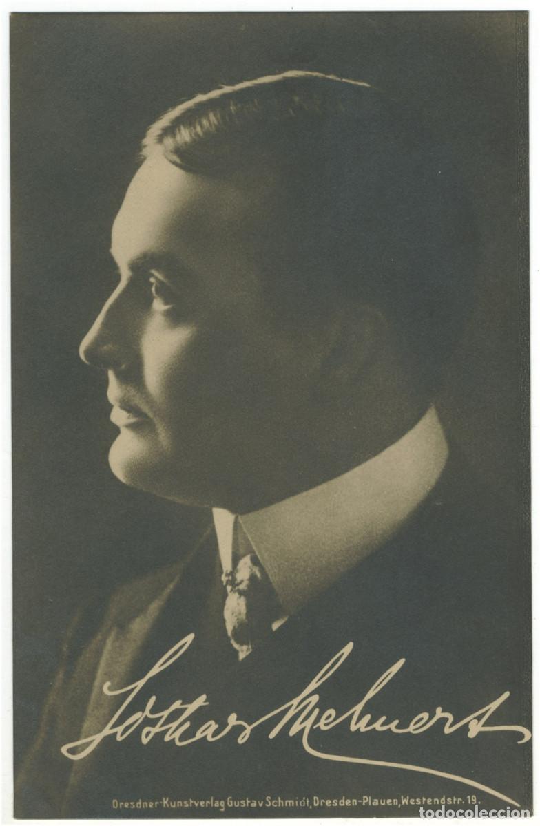 Postales: Actor MEHNERT, Lothar_Gustav Schmidt. Editorial Sign