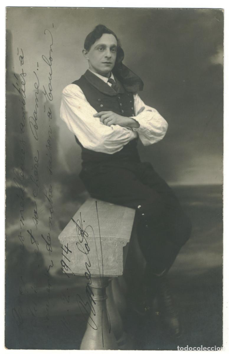 Postales: Actor MERLOT, B._Sin datos. Signed Autograph Firmada