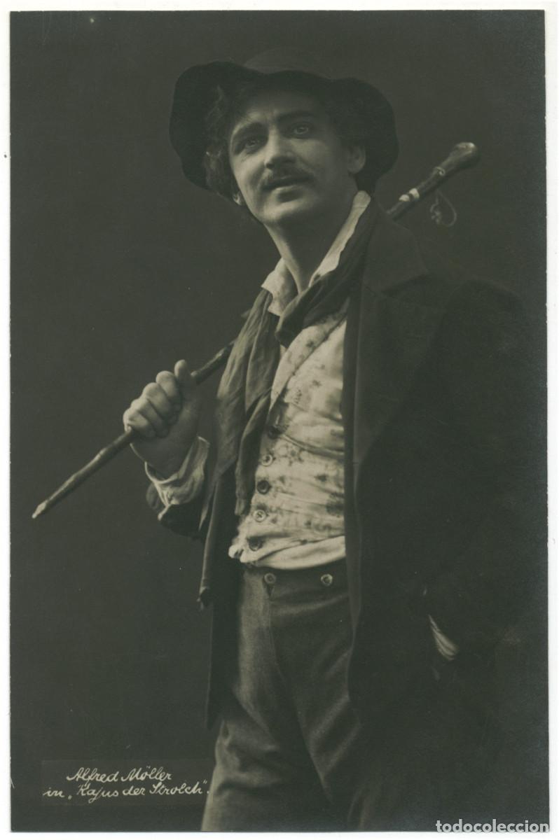 Postales: Actor M&Ouml;LLER, Alfred_A. Mocsigay. In Kajus der Srolch