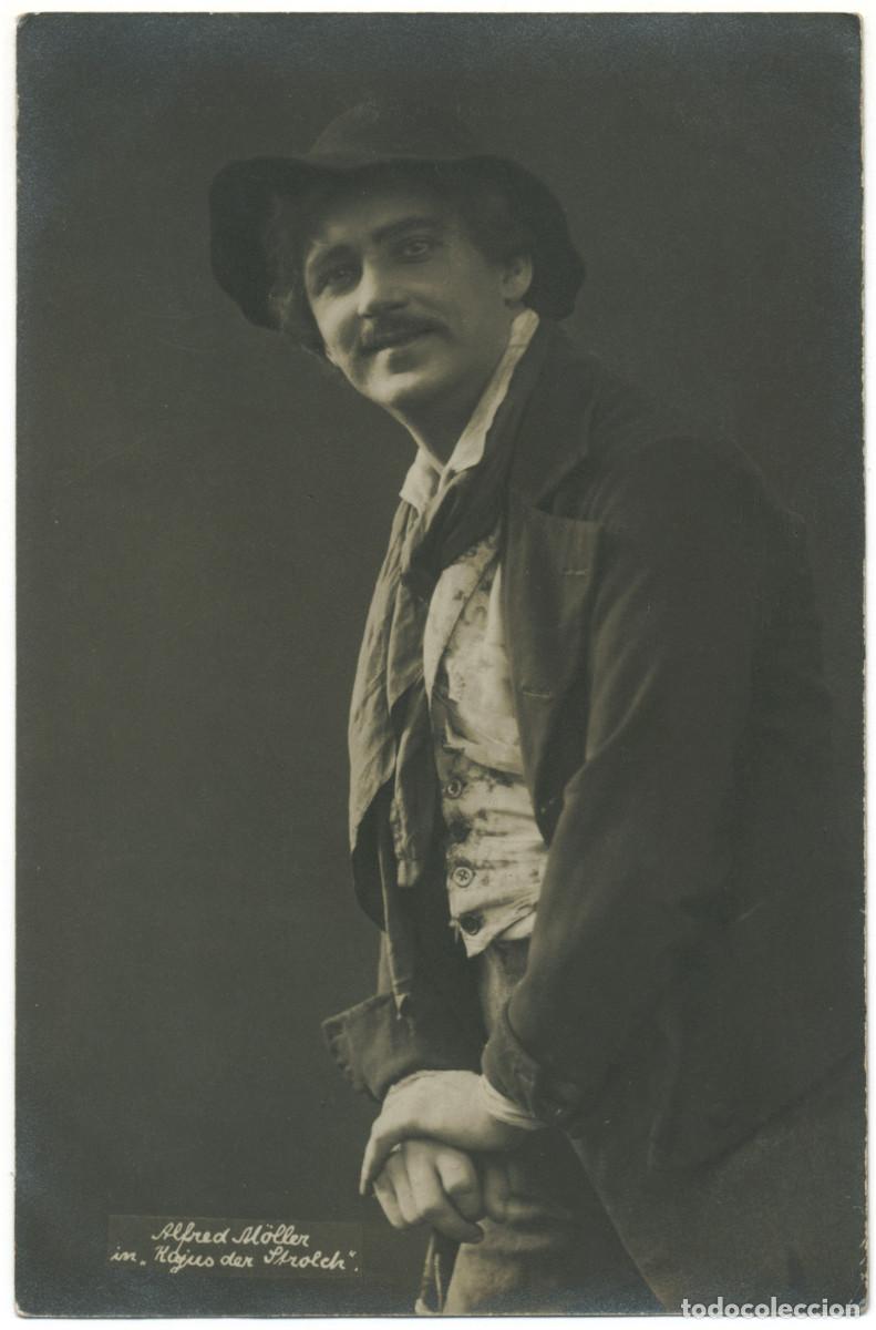 Postales: Actor M&Ouml;LLER, Alfred_A. Mocsigay. In Kajus der Srolch