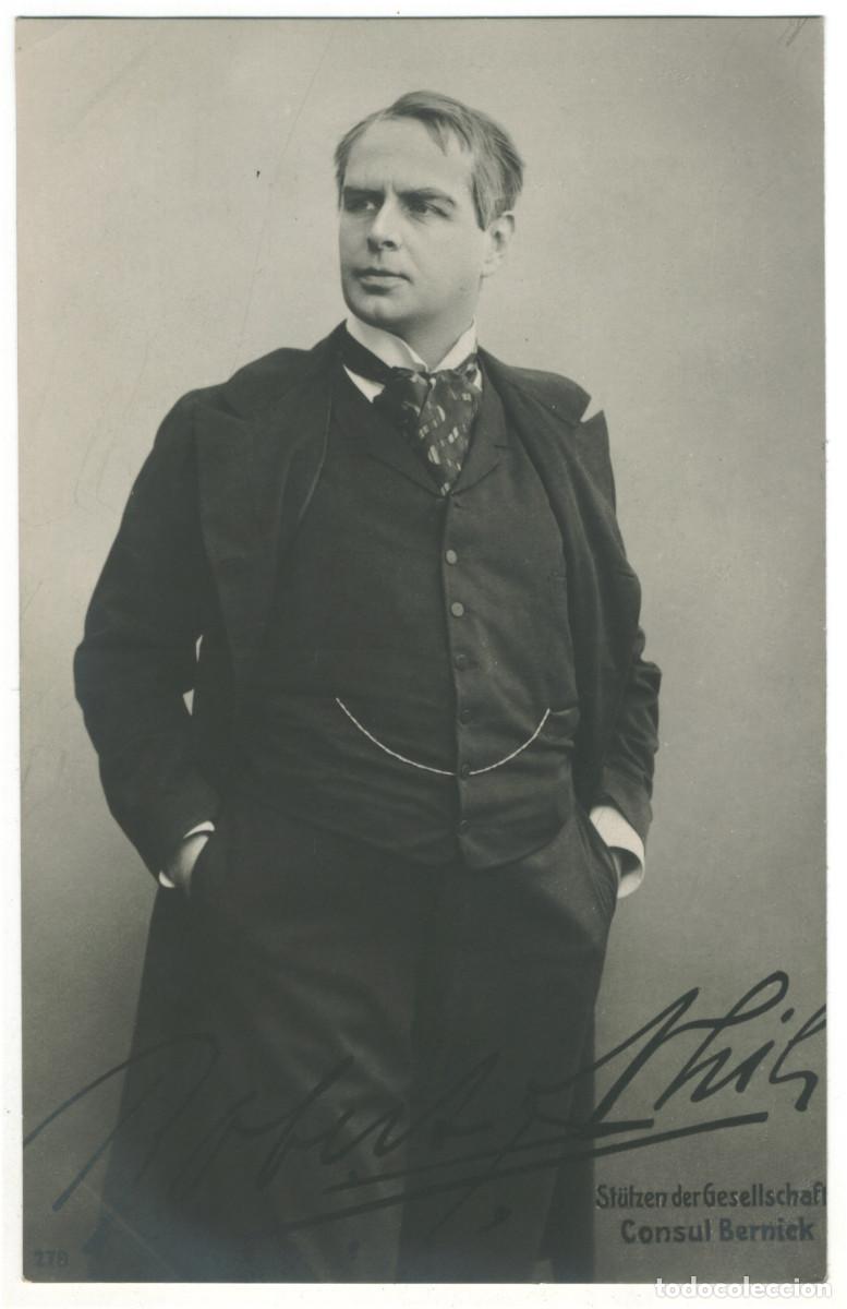 Postales: Actor NHIL, Robert_Fr. Groth. 279. As Consul Bernick in St&uuml;lzen der Gesellschaft. Editorial Sign