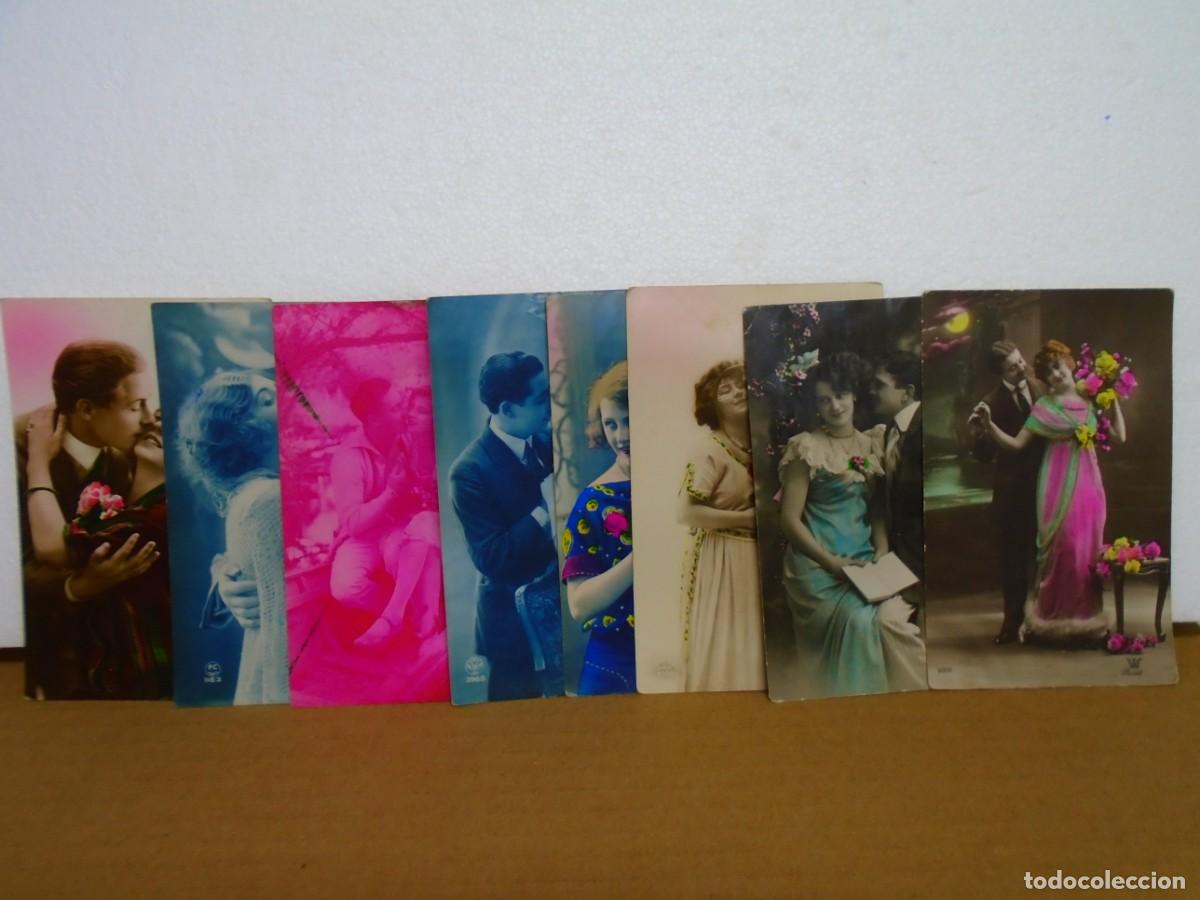 Postales: LOTE DE 8 POSTALES FOTOGRAFICAS ADULTOS, 1&ordm; XX.