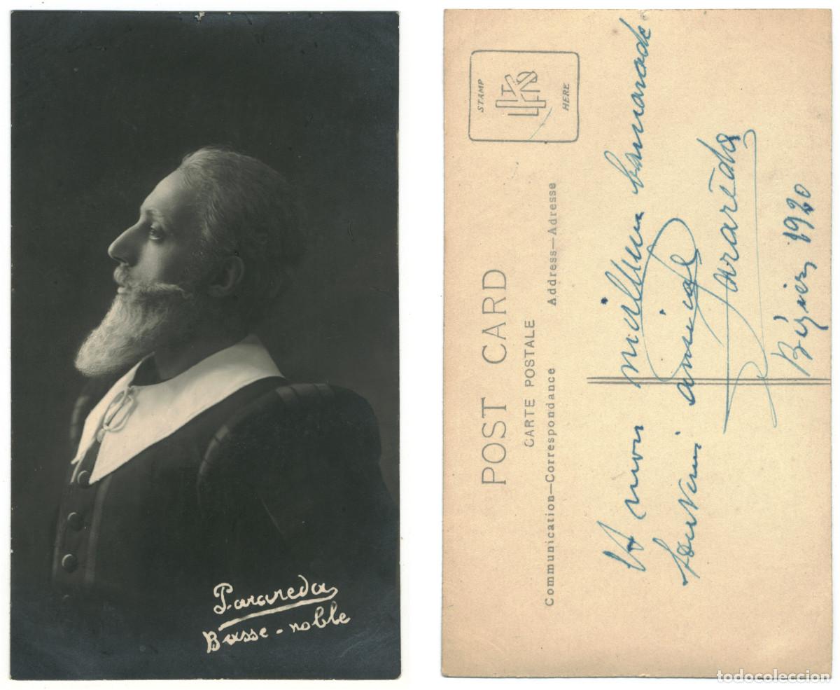 Postales: Actor PARAREDA_Sin datos. Basse noble. Signed Firmada Autograph