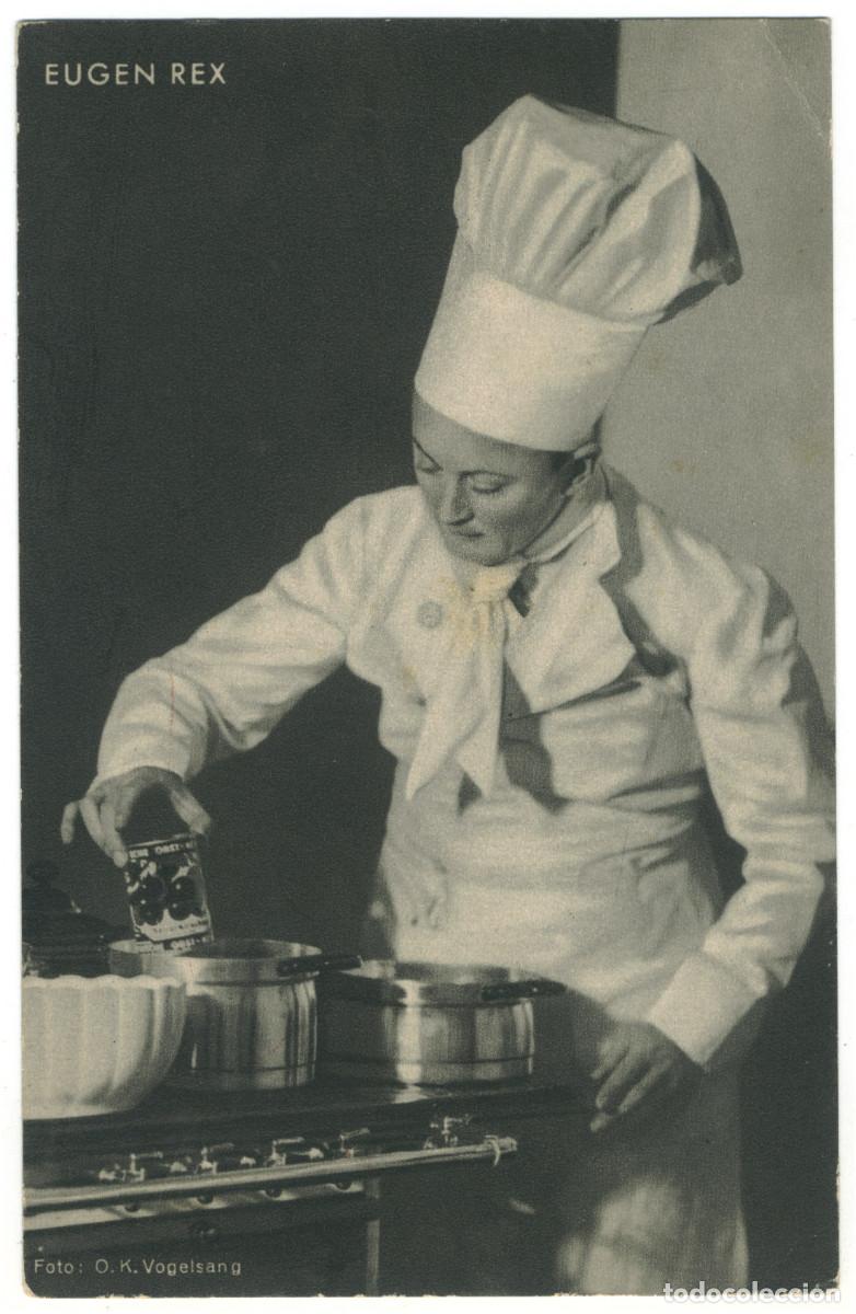 Postales: Actor REX, Eugen_Sin datos. Schauspieler kochen. Photo O. K. Vogelsang