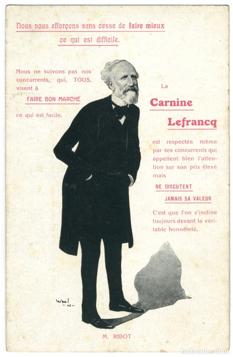 Postales: Actor RIBOT, M._Sin datos. In La carmine Lefrancq. Photo Weal