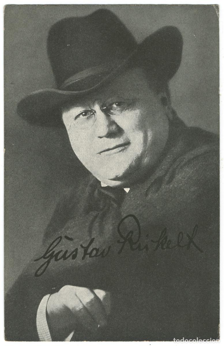 Postales: Actor RUKELT, Gustav_Genossenfchaft Deustcher B&uuml;chnen. Editorial Sign