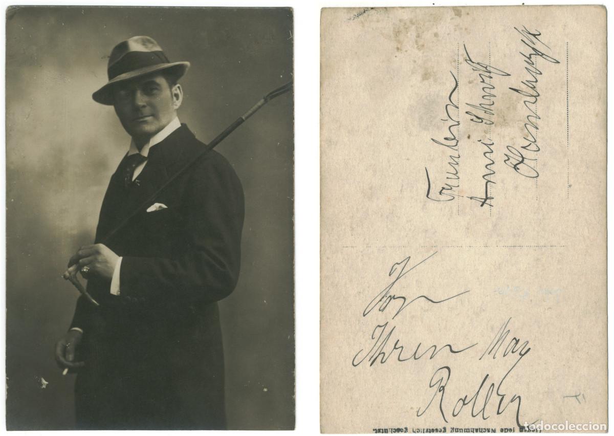 Postales: Actor R&Ouml;VER, John_A. Mocsigay. Signed Firmada Autograph