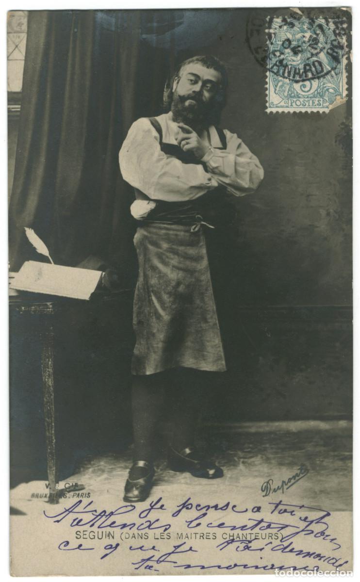 Postales: Actor SEGUIN_V. & Cie. In Les ma&icirc;tres chanteurs. Photo Dupont