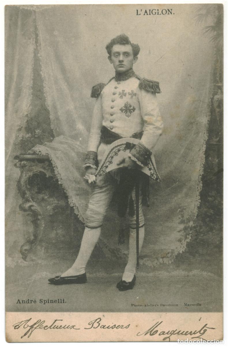 Postales: Actor SPINELLI, Andr&eacute;_Baudouin. In L'Aiglon