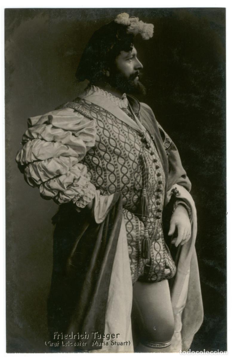 Postales: Actor TAEGER, Friedrich_Fr. Groth (Onanotypie; 749). As Graf Leicester in Maria Stuart. Photo A. G.