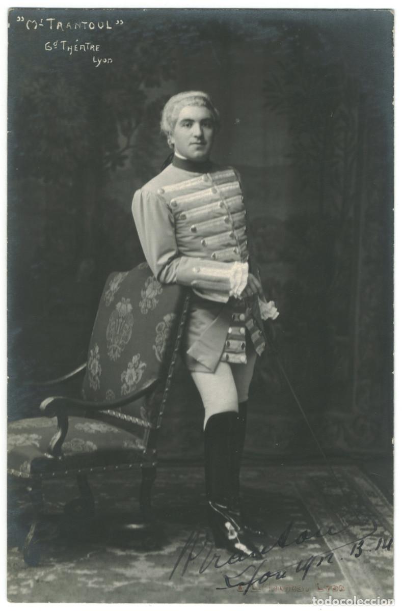 Postales: Actor TRANTOUL, Mr._G. L. Arlaud. Grand Th&eacute;&acirc;tre. Signed Firmada Autograph