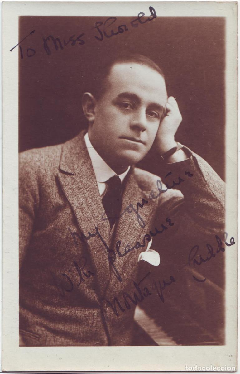 Postales: Actor TRIDDLE, Montague_Sin datos. Signed (1920) Autograph Firmada