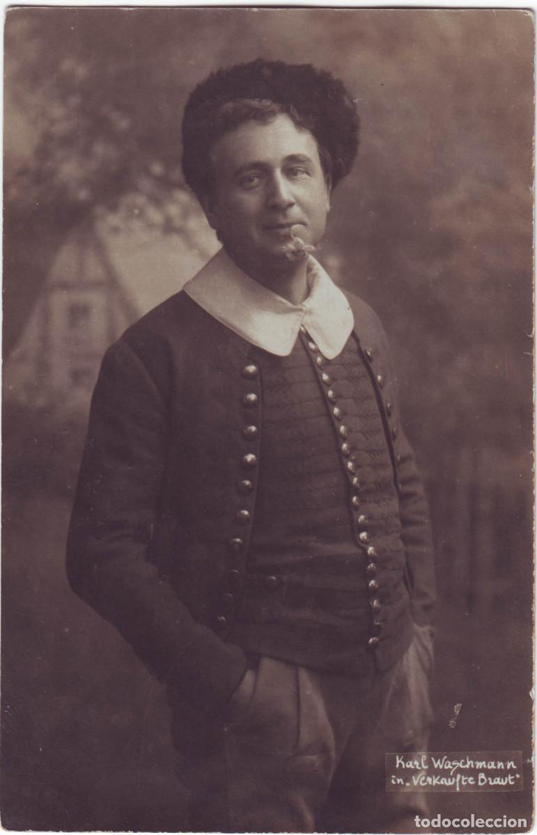 Postales: Actor WASCHMANN, Karl_A. Mocsigay. In Verkaufte Braut