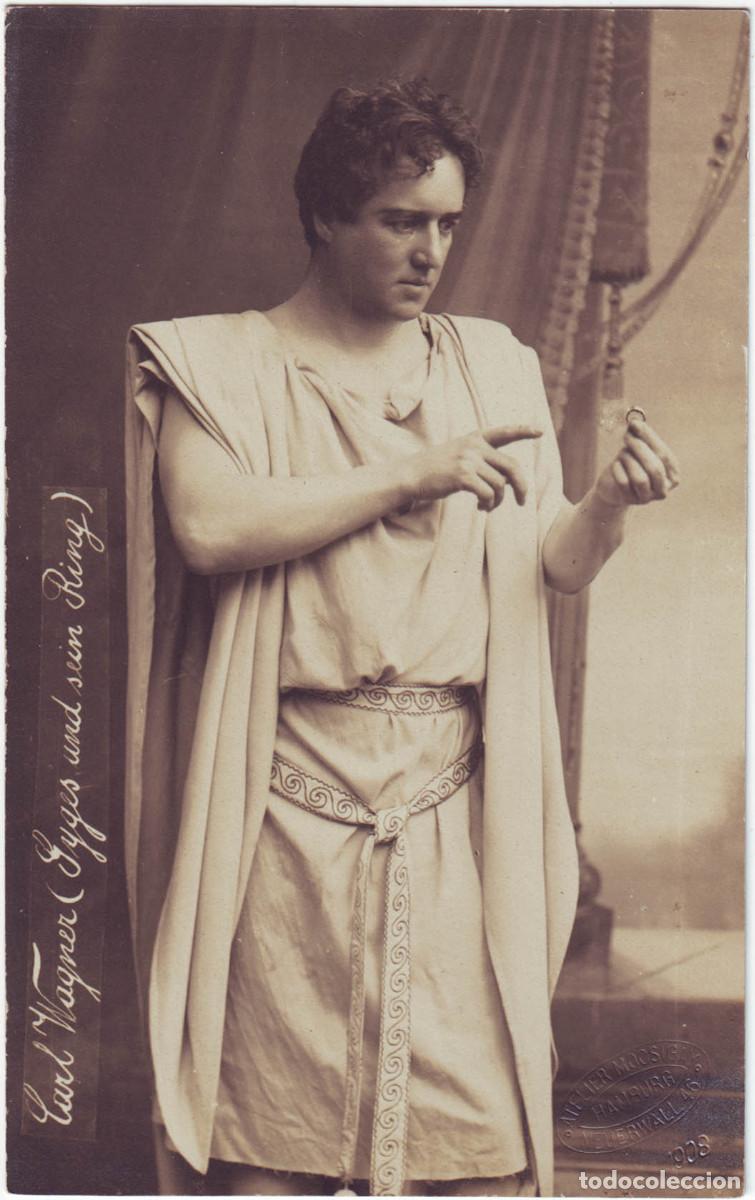 Postales: Actor WAGNER, Carl_A. Mocsigay. In Gyges und sein Ring