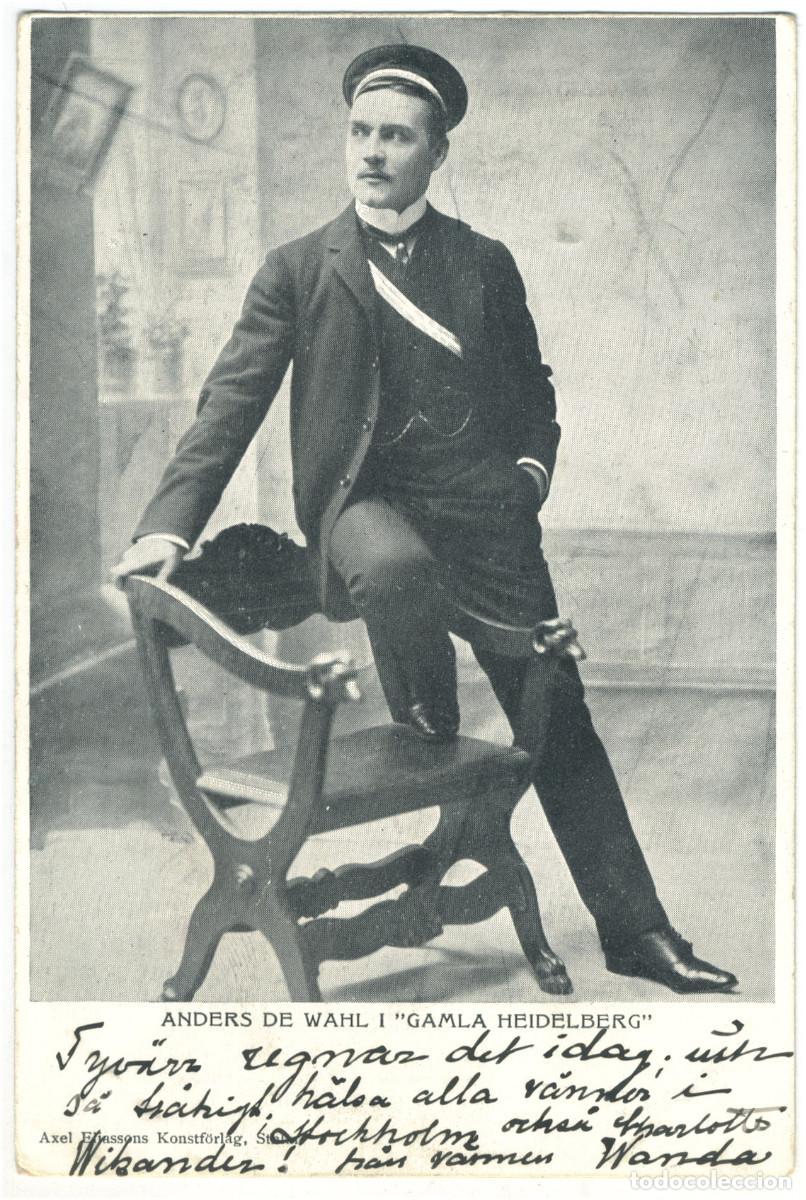Postales: Actor WAHL, Anders de_Axel Eliassons. In Gamla Heidelberg