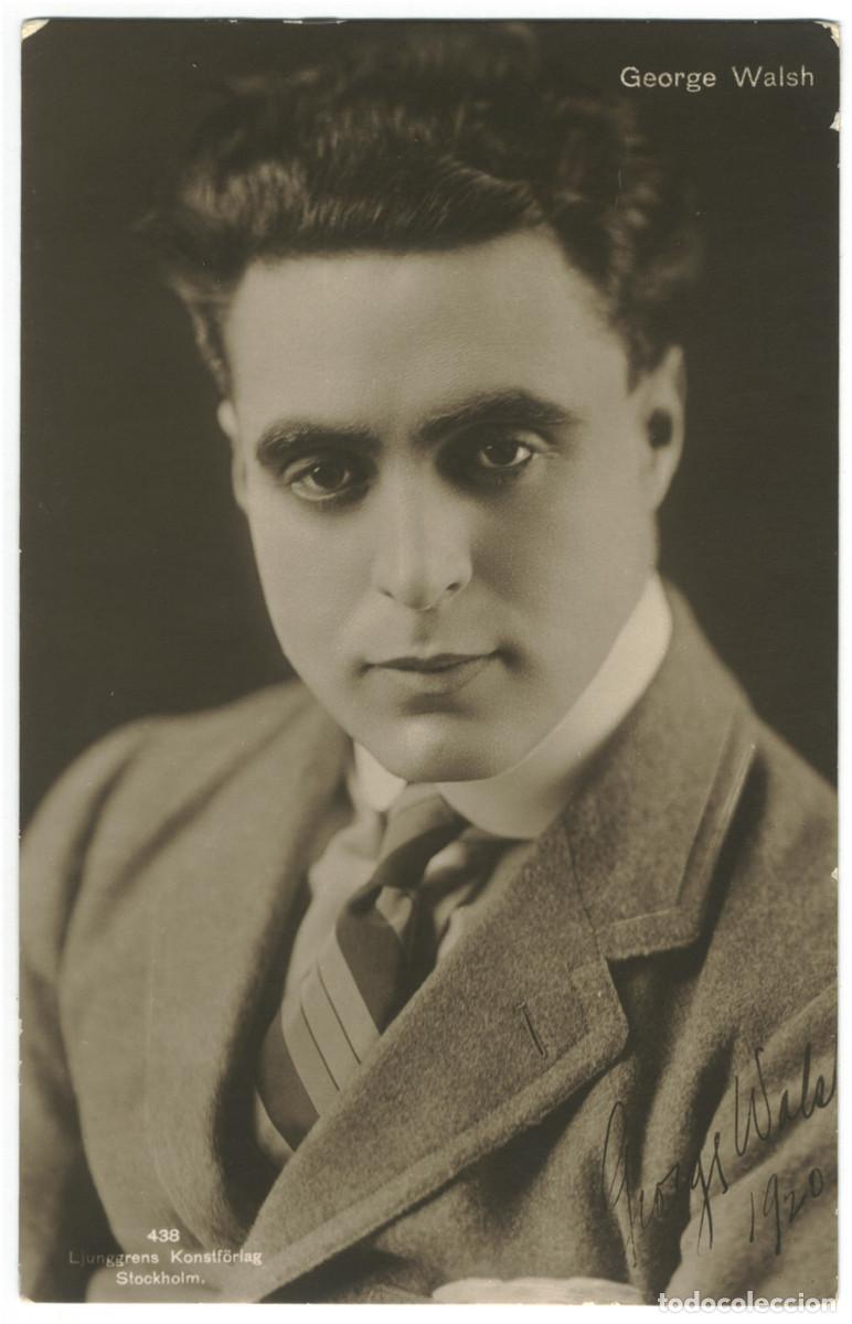 Postales: Actor WALSH, George_Ljunggrens Konstf&ouml;rlag. 438. Editorial Sign