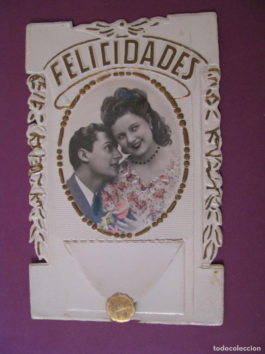 Postales: POSTAL FOTOGRAFICA. PAREJA, FELICIDADES. MARGARA. ESCRITA