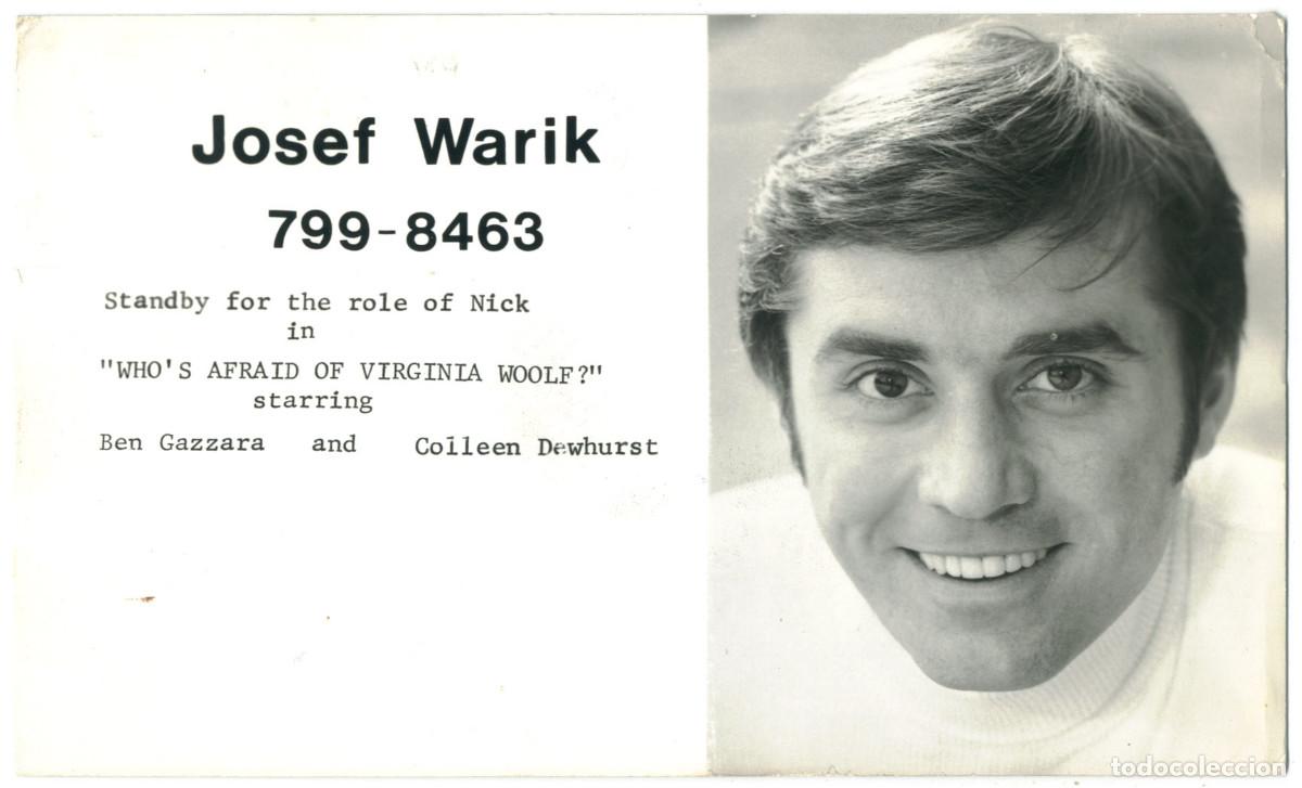 Postales: Actor WARIK, Josef_Sin datos. As Nick in Who's Afraid of Virginia Woolf