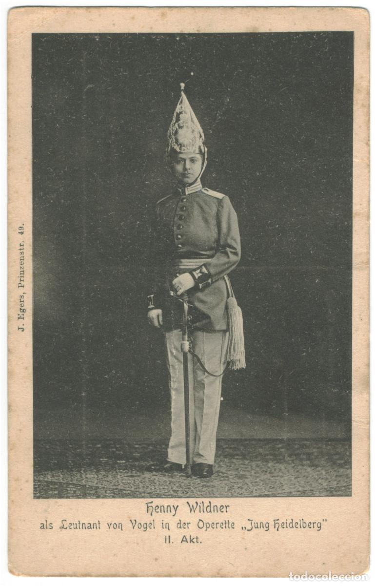 Postales: Actor WILDNER, Henny_J. Egers. As Leutnant von Vogel in Jung Heidelberg