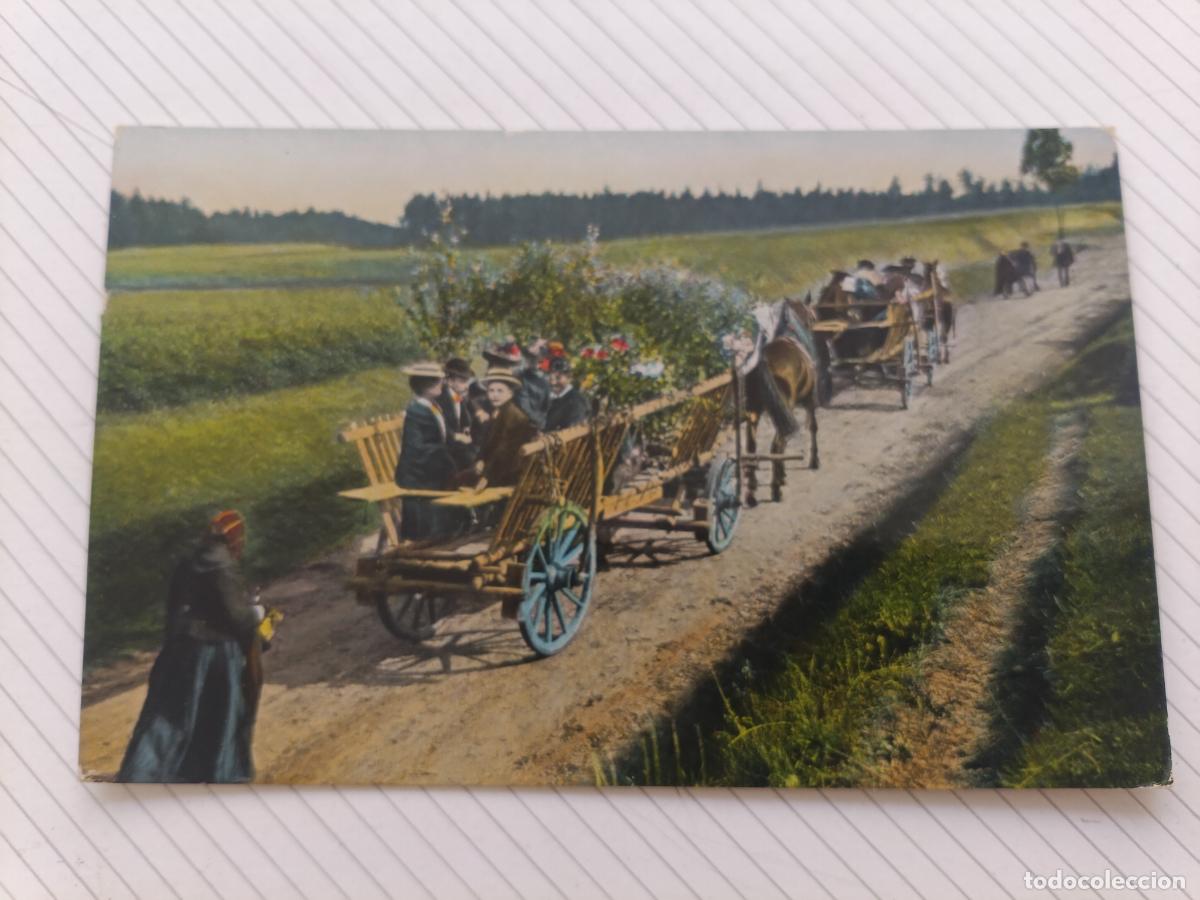Postales: Carruajes. Escrita en 1909