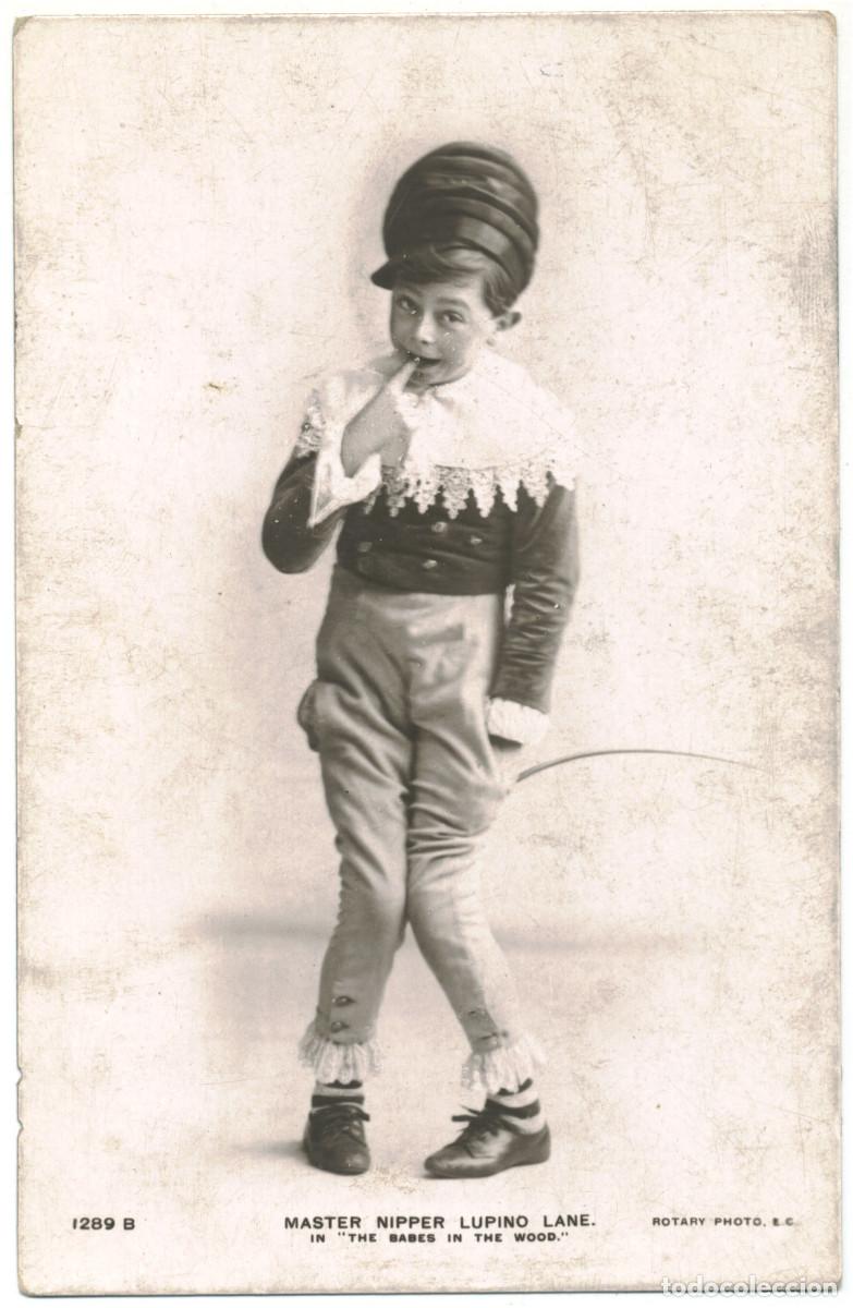 Postales: Actor LUPINO LANE, Nipper_Rotary. 1289 B. I The Babes in the Wood