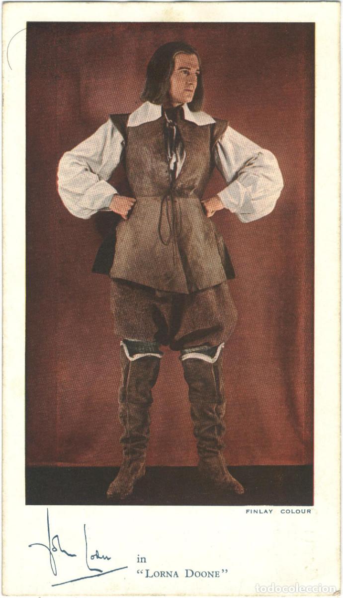 Postales: Actor LOAN, John_Finlay Colour. In Lorna Doone (Adelphi Theatre)