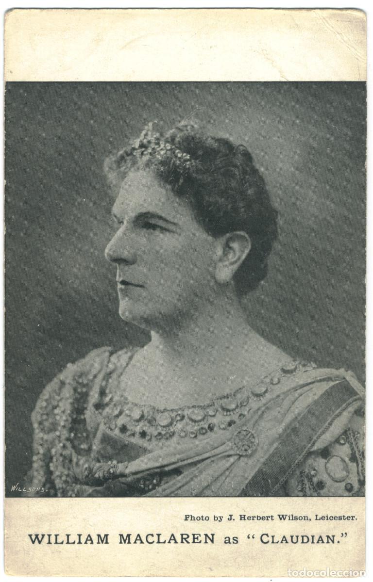 Postales: Actor MacLAREN, Willian_Sin datos. As Claudian. Photo J. Herbert Wilsons
