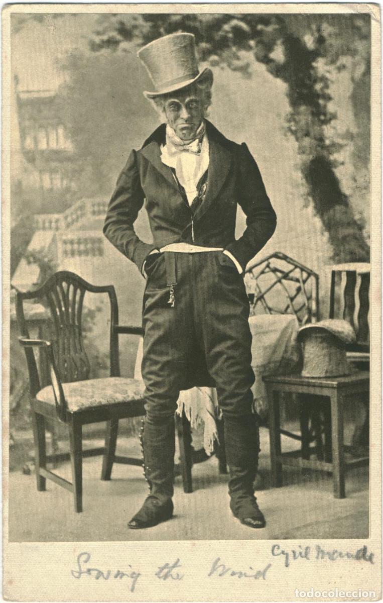 Postales: Actor MAUDE, Cyril_Postal casera. In Sowing the Wind [Postal a partir de recorte y papel postal]