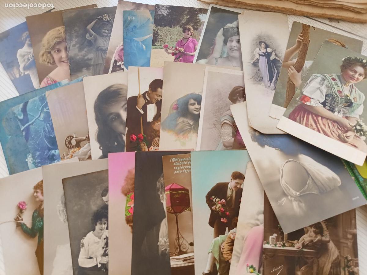 Postales: 27 postales rom&aacute;nticas o galantes