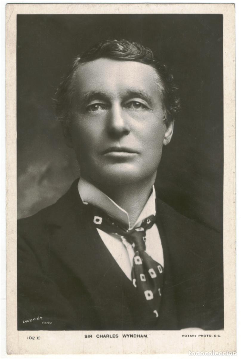 Postales: 4 Postales seriadas Actor WYNDHAM, Charles_Rotary. 102 A, B, E, F. Photo Langfier