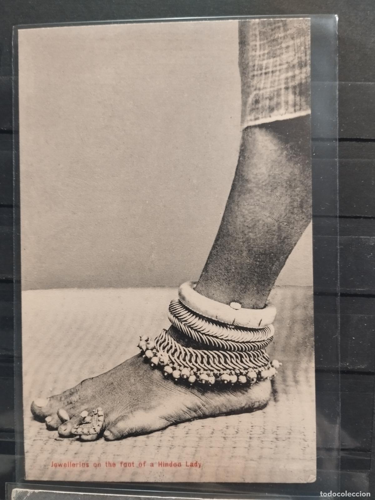Postkarten: POSTAL CIRCULADA. PIE DE MUJER HINDU DECORADA CON JOYAS. SIN CIRCULAR.