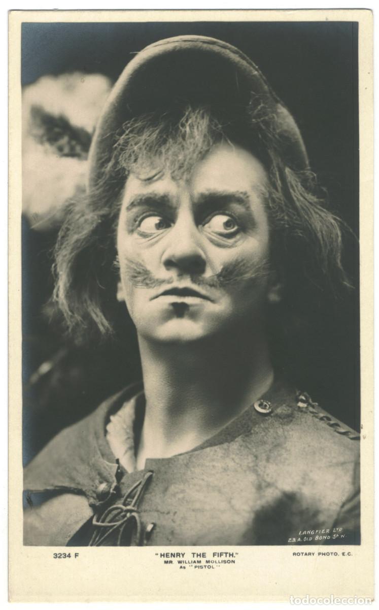 Postales: Actor MOLLISON, William_Rotary. 3234 F. As Pistol in Henry the Fitth. Photo Langfier