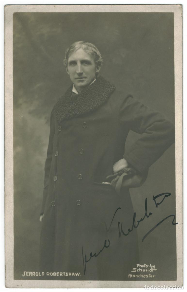 Postales: Actor ROBERTSHAW, Jerrold_Sin datos. Photo Schmidt. Signed Autograph Firmada