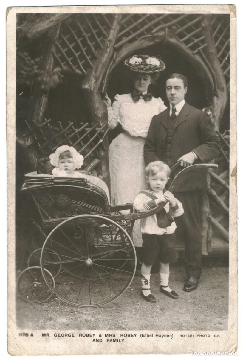 Postales: Actor ROBEY, George & Ethel HAYDEN_Rotary. 1176 A. And Family