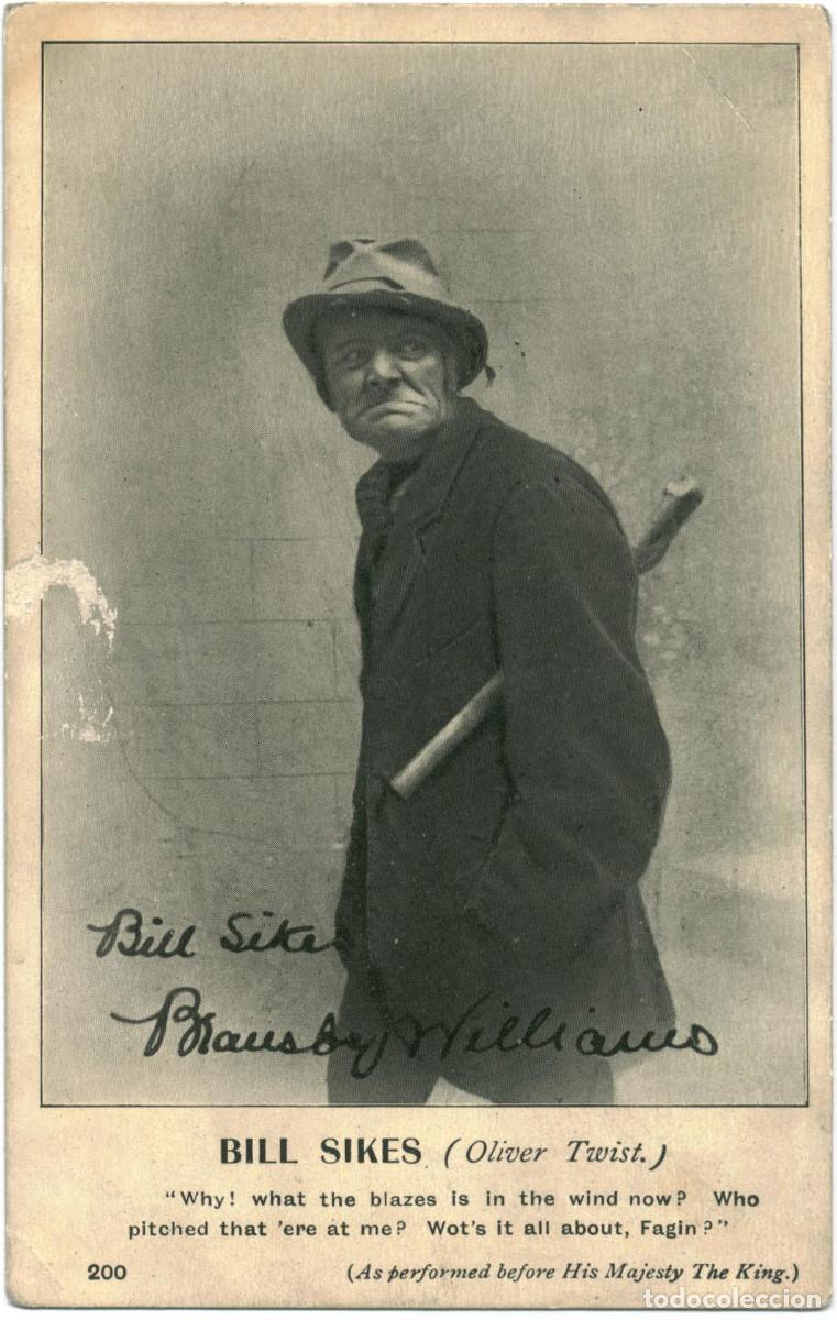 Postales: Actor Bill Sike WILLIAMS, Brausby_HGL (Living Picture). In Oliver Twist