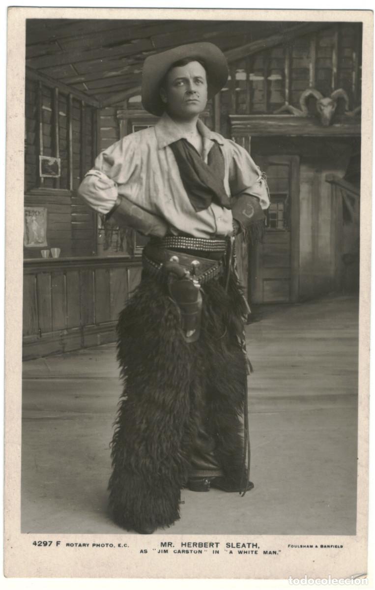 Postales: Actor SLEATH, Herbert_Rotary; 4297 F. As Jim Carston in A White Man. Photo Foulsham & Banfield