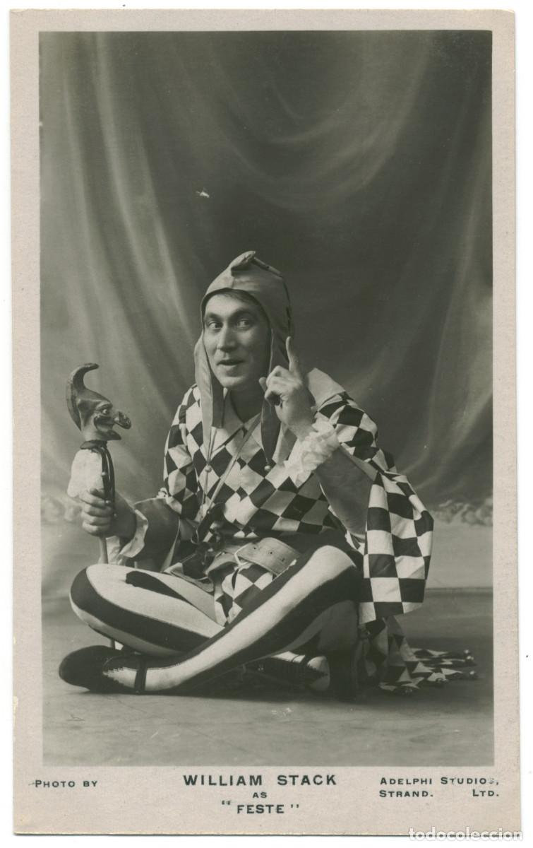 Postales: Actor STACK, William_Adelphi Studios. As Feste