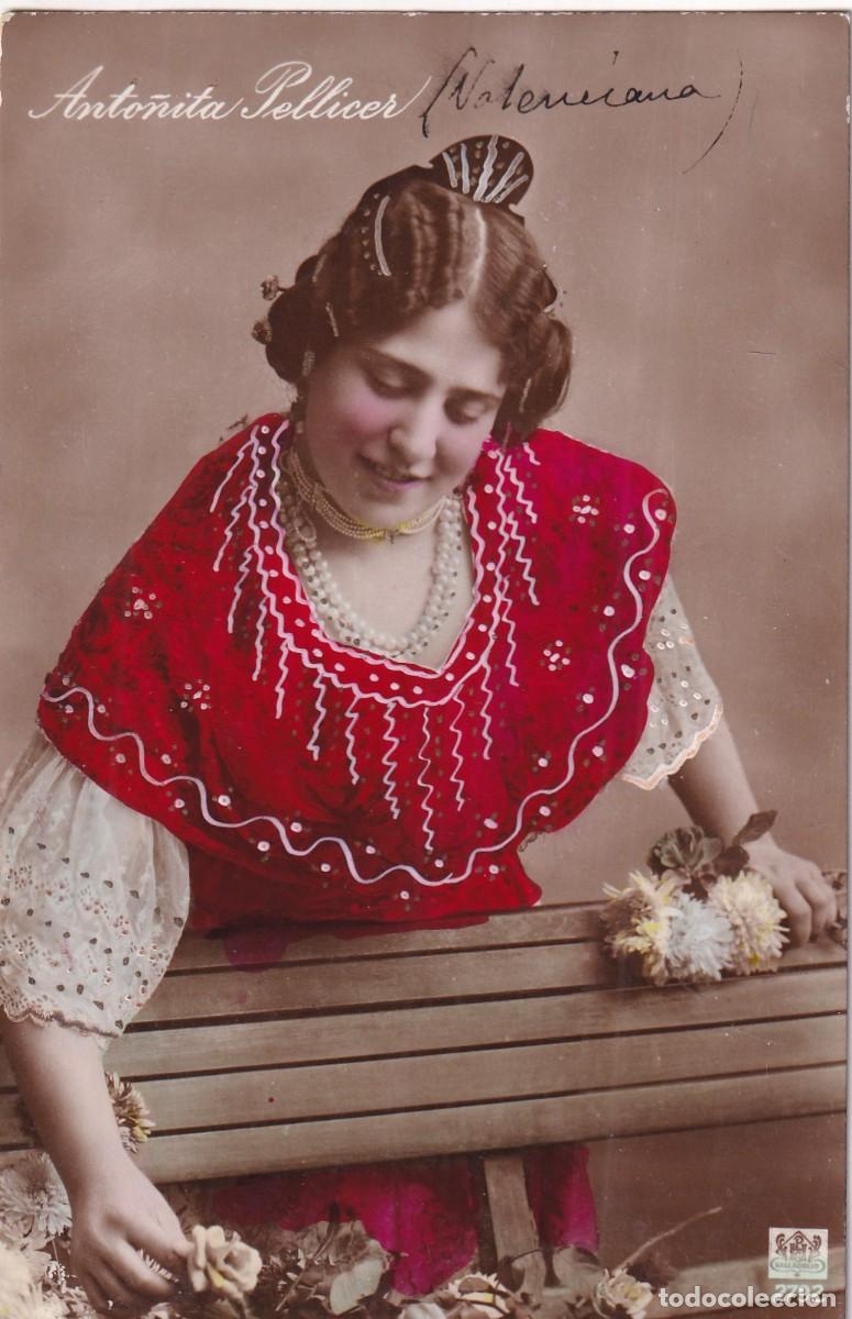Postales: Postal artista, cupletista, Anto&ntilde;ita Pellicer. Valencia. Circulada en 1907