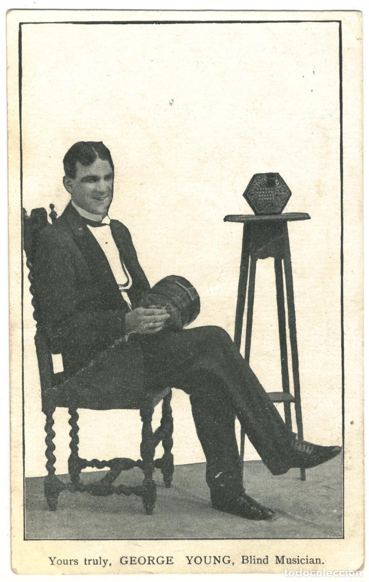 Postales: Actor YOUNG, George (blind musician)_Sin datos