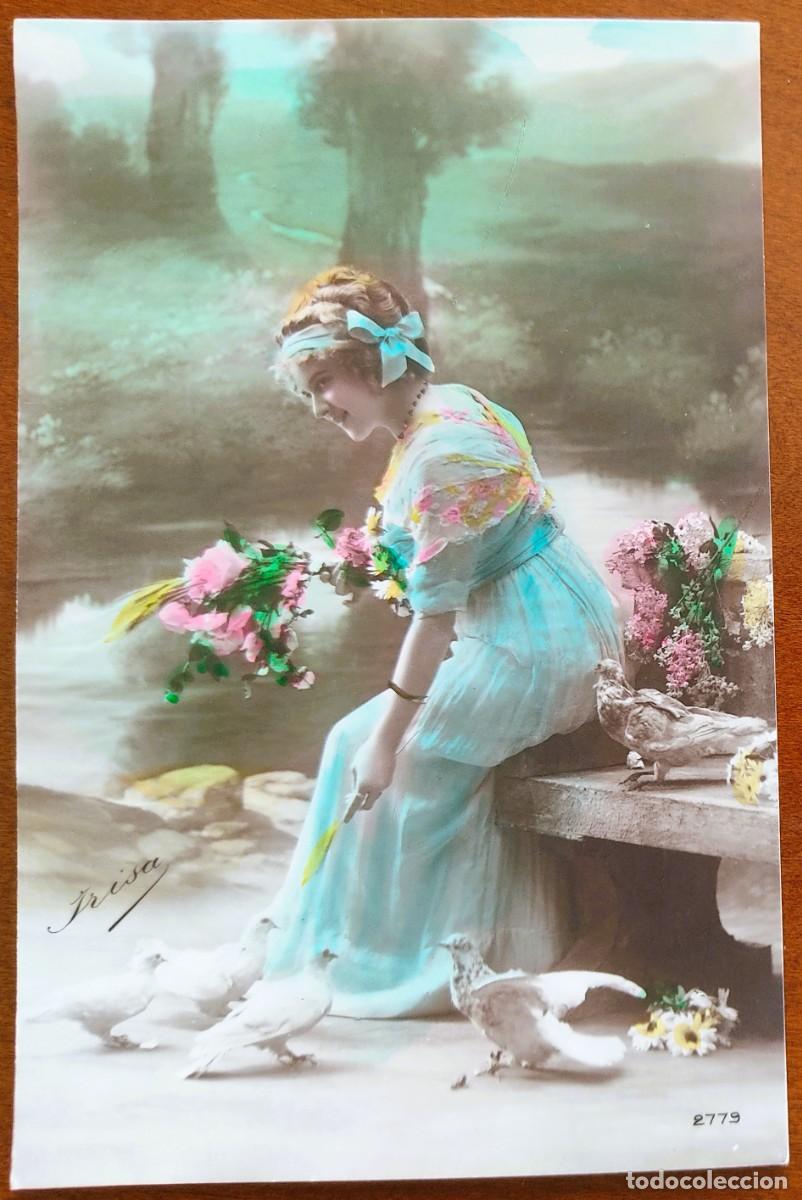 Postales: POSTAL JOVEN COLOREADA - IRISA 2779 - Foto 1