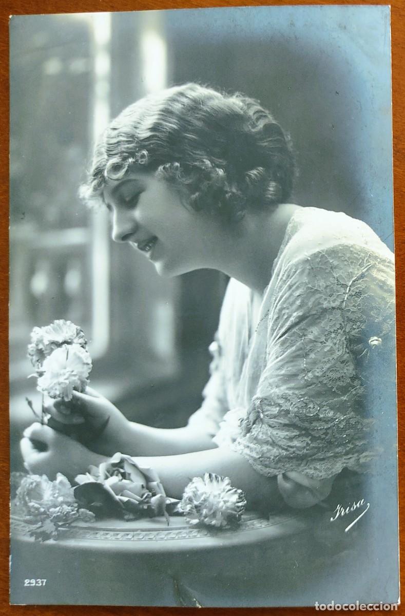 Postales: POSTAL CHICA JOVEN MUY ANTIGUA FECHADA 1913 - IRISA 2937
