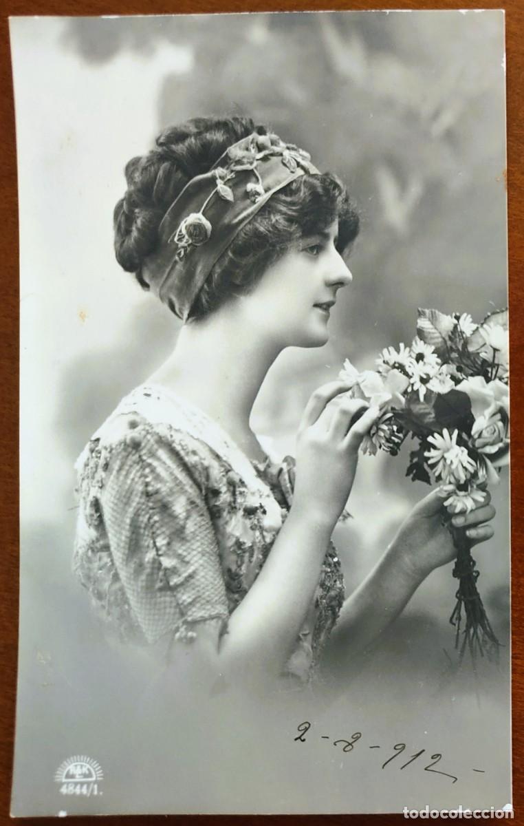 Postales: POSTAL CHICA JOVEN MUY ANTIGUA FECHADA 1912 - R&K L. 4844/1