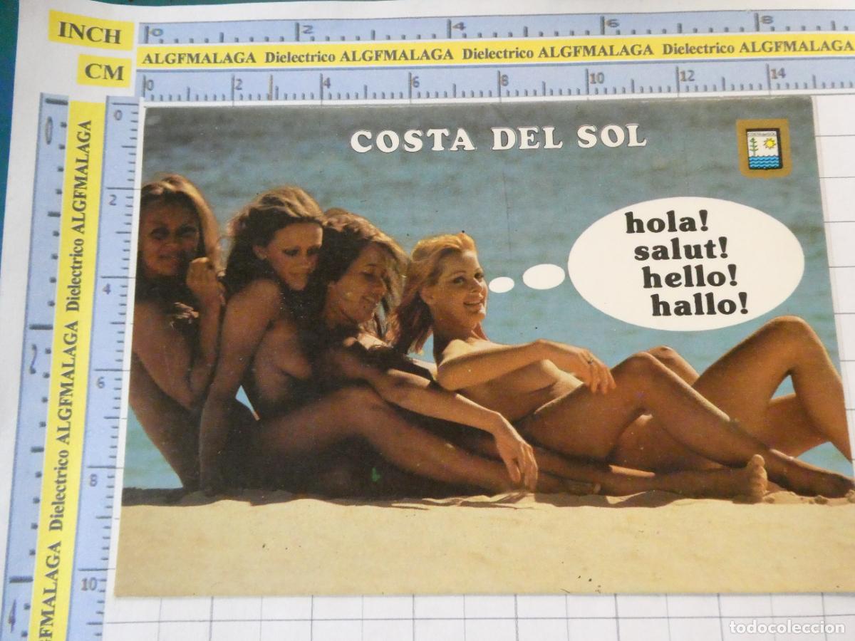 Postales: POSTAL MUJERES DESNUDOS SEXY ER&Oacute;TICA. MUJER PLAYA COSTA DEL SOL M&Aacute;LAGA GRANADA. 1589