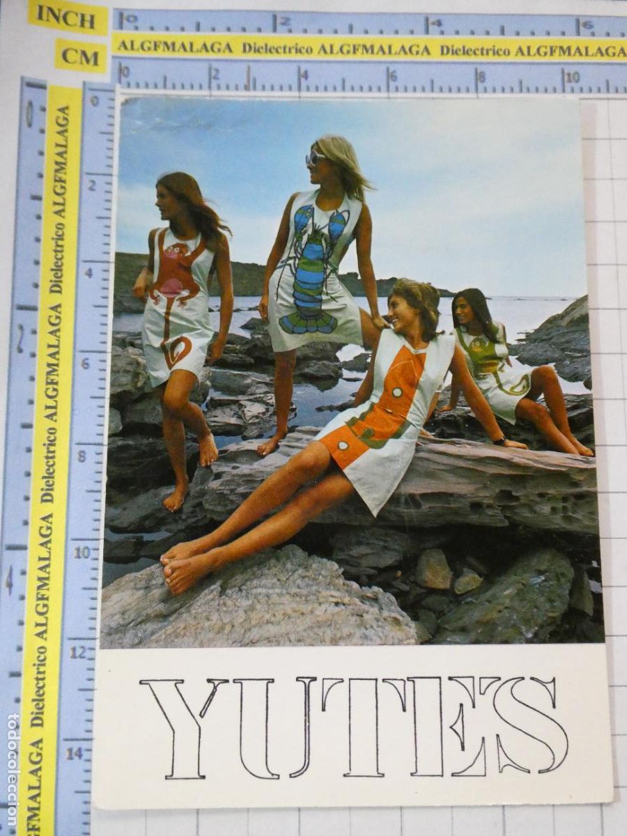 Postales: POSTAL DE DAMAS MUJERES GALANTES. MUJERES MODA PUBLICIDAD YUTES A&Ntilde;O 1970. 1606