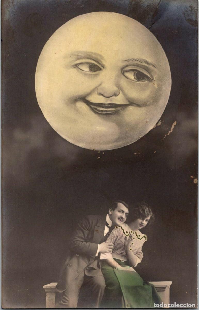 Cartes Postales: La Luna Llena Sonr&iacute;e Ante las Muestras de Amor - 133x86mm - El texto Hace referencia a Llafranch