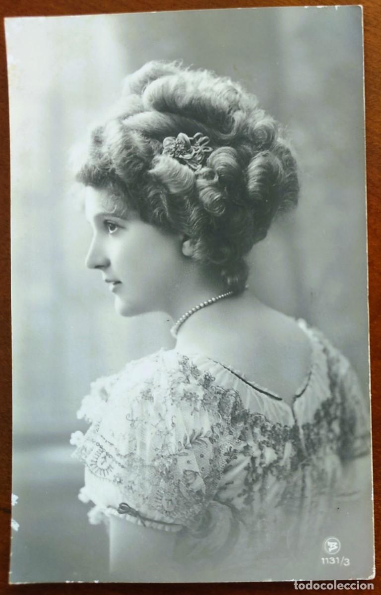 Postales: POSTAL CHICA JOVEN MUY ANTIGUA CIRCULADA A MURCIA - MP 1131/3